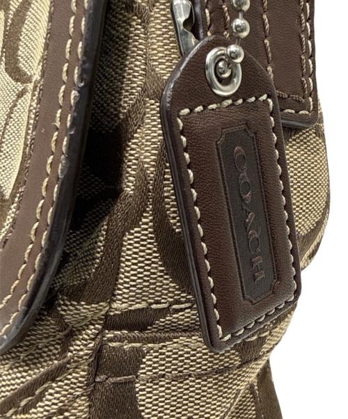 COACH（コーチ）COACH (コーチ) レザー編み込みワンショルダーバッグ ベージュ サイズ:-の古着・服飾アイテム