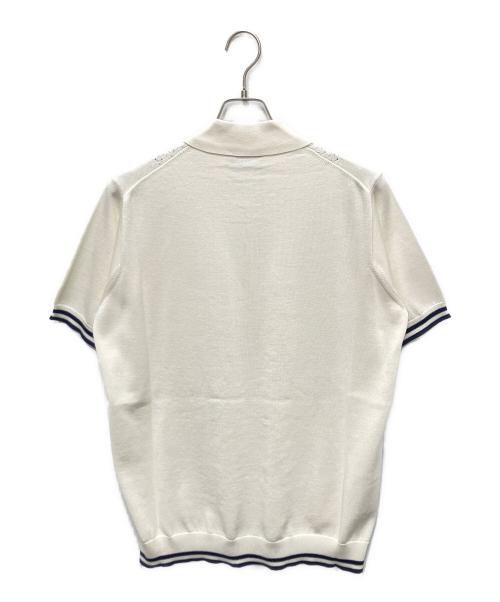 MIU MIU（ミュウミュウ）MIU MIU (ミュウミュウ) ニットポロシャツ アイボリー サイズ:36の古着・服飾アイテム