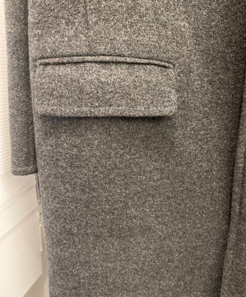 LOUIS VUITTON（ルイ ヴィトン）LOUIS VUITTON (ルイ ヴィトン) ダブルフェイス・モノグラム・ウールコート グレー サイズ:44の古着・服飾アイテム
