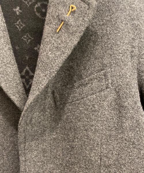 LOUIS VUITTON（ルイ ヴィトン）LOUIS VUITTON (ルイ ヴィトン) ダブルフェイス・モノグラム・ウールコート グレー サイズ:44の古着・服飾アイテム