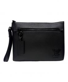 LOUIS VUITTON（ルイ ヴィトン）の古着「LV アエログラム クラッチバッグ」｜ブラック