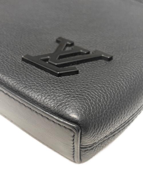 LOUIS VUITTON（ルイ ヴィトン）LOUIS VUITTON (ルイ ヴィトン) LV アエログラム クラッチバッグ ブラックの古着・服飾アイテム