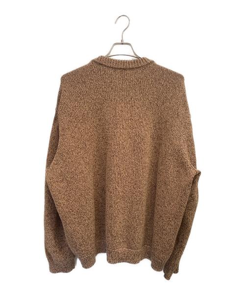 BALENCIAGA（バレンシアガ）BALENCIAGA (バレンシアガ) メランジコットンミックスニット ブラウン サイズ:XLの古着・服飾アイテム