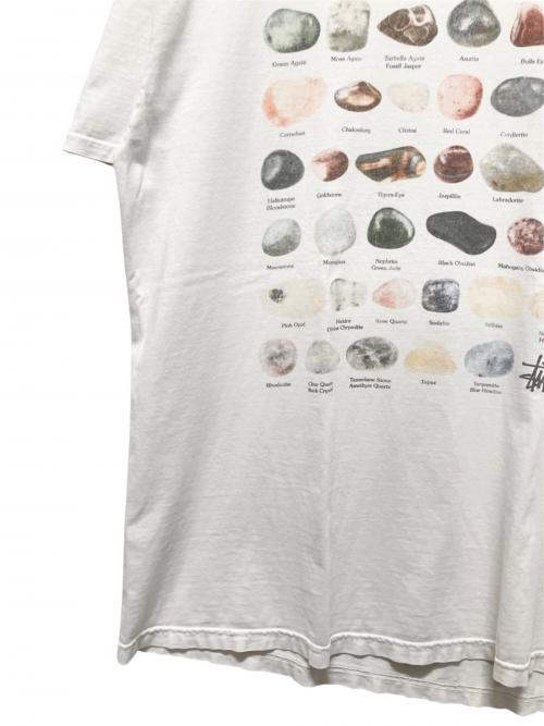 stussy（ステューシー）stussy (ステューシー) Stones Pigment Dyed Tee ホワイト サイズ:Ｌの古着・服飾アイテム