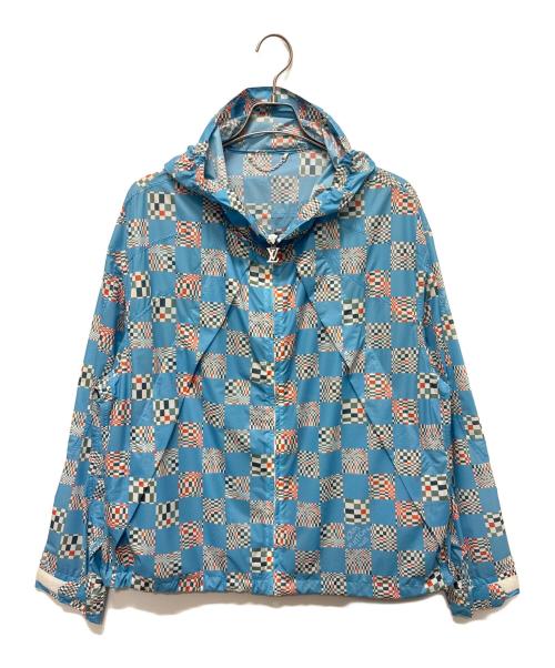 LOUIS VUITTON（ルイ ヴィトン）LOUIS VUITTON (ルイ ヴィトン) 21SS ダミエチェッカープリントジャケット スカイブルー サイズ:48の古着・服飾アイテム