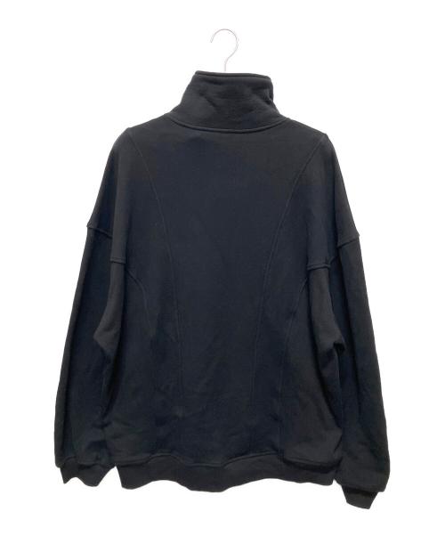 Saint Laurent Paris（サンローランパリ）Saint Laurent Paris (サンローランパリ) ロゴハーフジップスウェット ブラック サイズ:XXLの古着・服飾アイテム