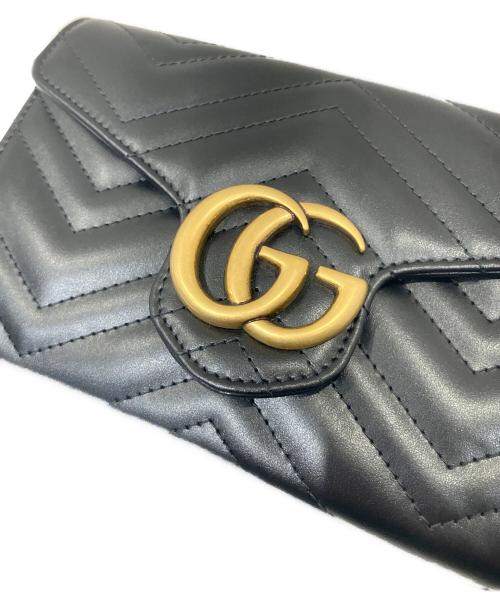 GUCCI（グッチ）GUCCI (グッチ) GG MARMONT ショルダーバッグ ブラック サイズ:-の古着・服飾アイテム