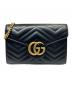 GUCCI（グッチ）の古着「GG MARMONT ショルダーバッグ」｜ブラック