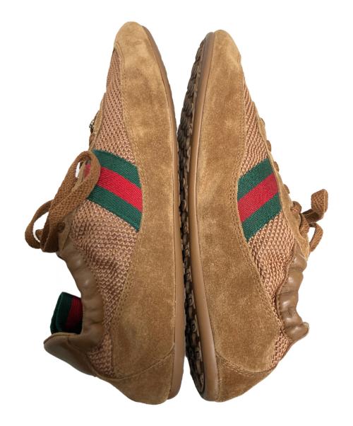 GUCCI（グッチ）GUCCI (グッチ) 〔グッチ シフト〕ウィメンズ スニーカー ブラウン サイズ:37の古着・服飾アイテム