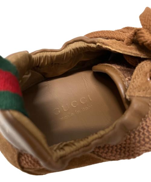 GUCCI（グッチ）GUCCI (グッチ) 〔グッチ シフト〕ウィメンズ スニーカー ブラウン サイズ:37の古着・服飾アイテム
