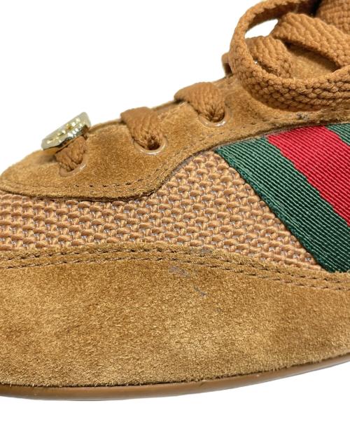 GUCCI（グッチ）GUCCI (グッチ) 〔グッチ シフト〕ウィメンズ スニーカー ブラウン サイズ:37の古着・服飾アイテム