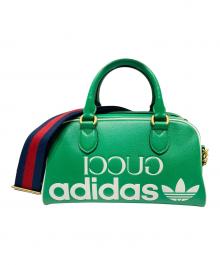 GUCCI×adidas（グッチ×アディダス）の古着「ミニボストンバッグ」｜グリーン
