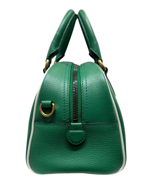 GUCCI（グッチ）GUCCI (グッチ) adidas (アディダス) ミニボストンバッグ グリーンの古着・服飾アイテム