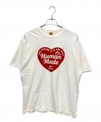 HUMAN MADEヒューマンメイド）の古着「heart LOGO Tシャツ」｜ホワイト