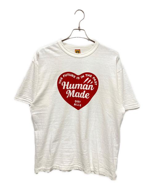 HUMAN MADE（ヒューマンメイド）HUMAN MADE (ヒューマンメイド) heart LOGO Tシャツ ホワイト サイズ:XLの古着・服飾アイテム