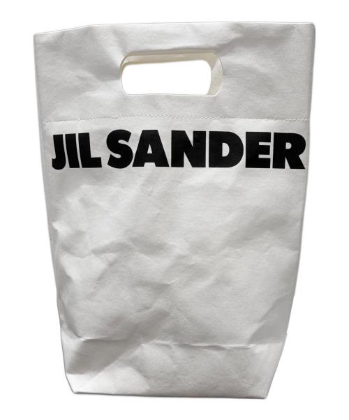 JIL SANDER（ジルサンダー）JIL SANDER (ジルサンダー) 2WAYエコバッグ ホワイトの古着・服飾アイテム