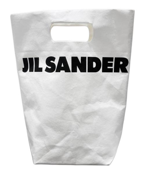 JIL SANDER（ジルサンダー）JIL SANDER (ジルサンダー) 2WAYエコバッグ ホワイトの古着・服飾アイテム