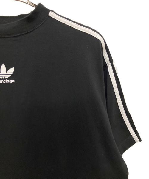 BALENCIAGA（バレンシアガ）BALENCIAGA (バレンシアガ) adidas (アディダス) スリーラインロゴカットソー ブラック サイズ:2の古着・服飾アイテム