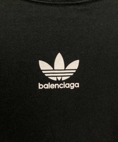 BALENCIAGA（バレンシアガ）BALENCIAGA (バレンシアガ) adidas (アディダス) スリーラインロゴカットソー ブラック サイズ:2の古着・服飾アイテム