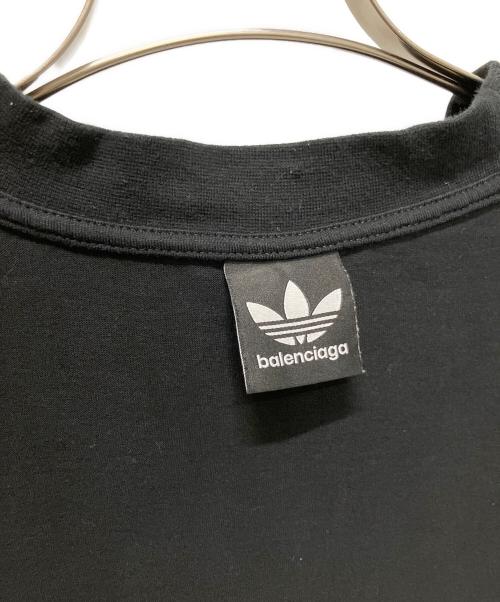 BALENCIAGA（バレンシアガ）BALENCIAGA (バレンシアガ) adidas (アディダス) スリーラインロゴカットソー ブラック サイズ:2の古着・服飾アイテム
