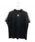 BALENCIAGA（バレンシアガ）の古着「スリーラインロゴカットソー」｜ブラック