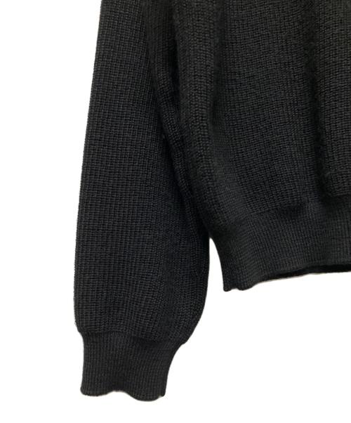 CELINE（セリーヌ）CELINE (セリーヌ) ハーフジップ プルオーバーニット ブラック サイズ:Ｌの古着・服飾アイテム