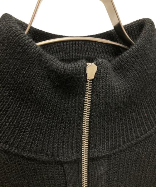 CELINE（セリーヌ）CELINE (セリーヌ) ハーフジップ プルオーバーニット ブラック サイズ:Ｌの古着・服飾アイテム