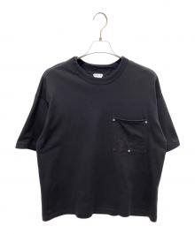 BOTTEGA VENETA（ボッテガベネタ）の古着「ヘビージャージーコットンTシャツ」｜ブラック