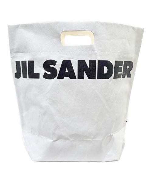 JIL SANDER（ジルサンダー）JIL SANDER (ジルサンダー) ペーパーバッグミディアム ホワイト サイズ:ミディアム/mediumの古着・服飾アイテム
