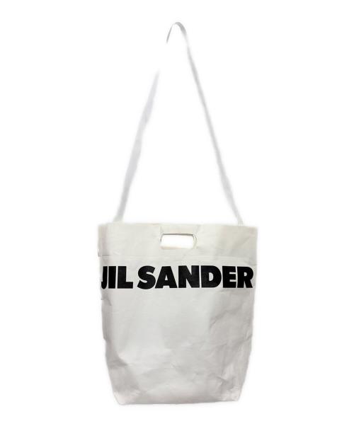 JIL SANDER（ジルサンダー）JIL SANDER (ジルサンダー) ペーパーバッグミディアム ホワイト サイズ:ミディアム/mediumの古着・服飾アイテム