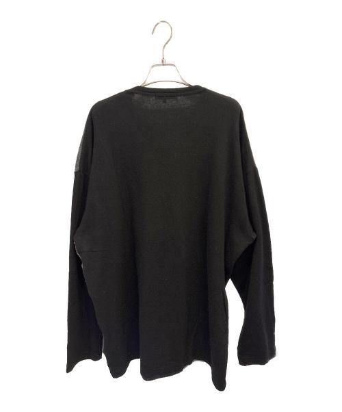 COMME des GARCONS HOMME（コムデギャルソン オム）COMME des GARCONS HOMME (コムデギャルソン オム) パッチワークニット ブラック サイズ:XLの古着・服飾アイテム