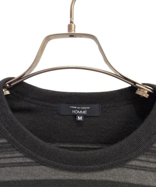 COMME des GARCONS HOMME（コムデギャルソン オム）COMME des GARCONS HOMME (コムデギャルソン オム) ボーダーTシャツ グレー サイズ:Mの古着・服飾アイテム