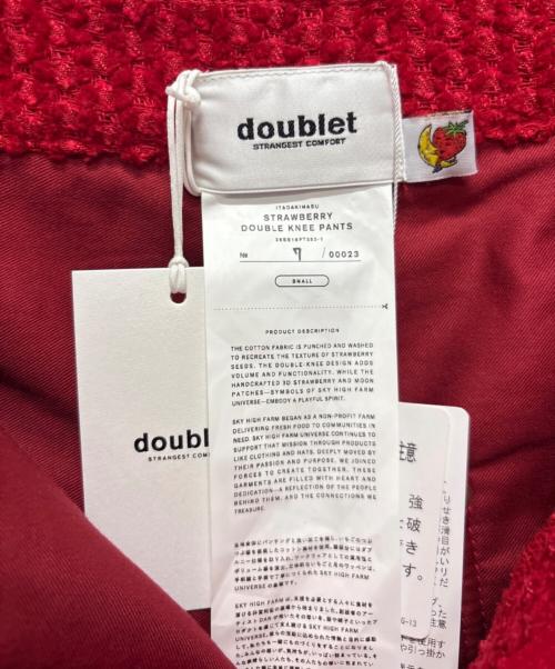 doublet（ダブレット）doublet (ダブレット) 26SS ダブルニーパンツ レッド サイズ:Ｓ 未使用品の古着・服飾アイテム