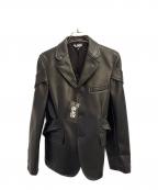 BLACK COMME des GARCONSブラックコムデギャルソン）の古着「Double Buckle Blazer」｜ブラック