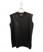 JUNYA WATANABE COMME des GARCONS(ジュンヤワタナベ コムデギャルソン）の古着「スカラップヘム ノースリーブトップ」｜ブラック