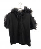 noir kei ninomiyaノワール ケイ ニノミヤ）の古着「チュールフーディー」｜ブラック
