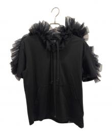 noir kei ninomiya（ノワール ケイ ニノミヤ）の古着「チュールフーディー」｜ブラック