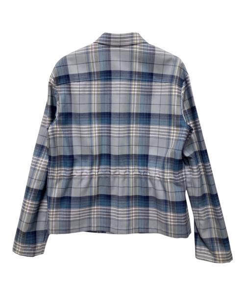 Dior（ディオール）Dior (ディオール) チェックブルゾン スカイブルー サイズ:46の古着・服飾アイテム