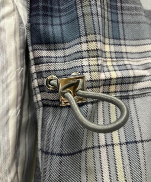 Dior（ディオール）Dior (ディオール) チェックブルゾン スカイブルー サイズ:46の古着・服飾アイテム