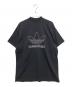 BALENCIAGA（バレンシアガ）の古着「トレフォイル ロゴ刺繍 オーバーサイズ Tシャツ」｜ブラック