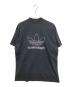BALENCIAGA（バレンシアガ）の古着「トレフォイル ロゴ刺繍 オーバーサイズ Tシャツ」｜ブラック