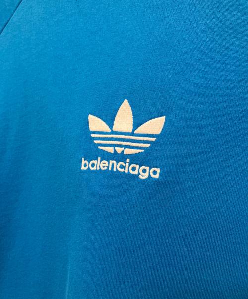 BALENCIAGA（バレンシアガ）BALENCIAGA (バレンシアガ) adidas (アディダス) adidas Hoodie Large Fit ブルー サイズ:Ⅼ 未使用品の古着・服飾アイテム