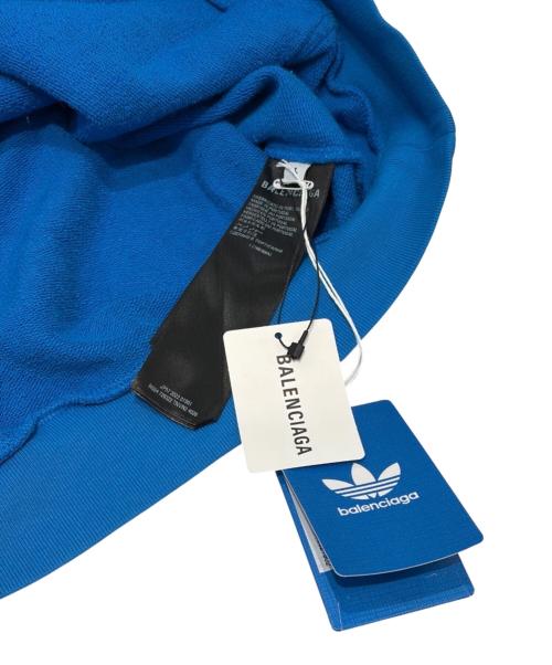 BALENCIAGA（バレンシアガ）BALENCIAGA (バレンシアガ) adidas (アディダス) adidas Hoodie Large Fit ブルー サイズ:Ⅼ 未使用品の古着・服飾アイテム