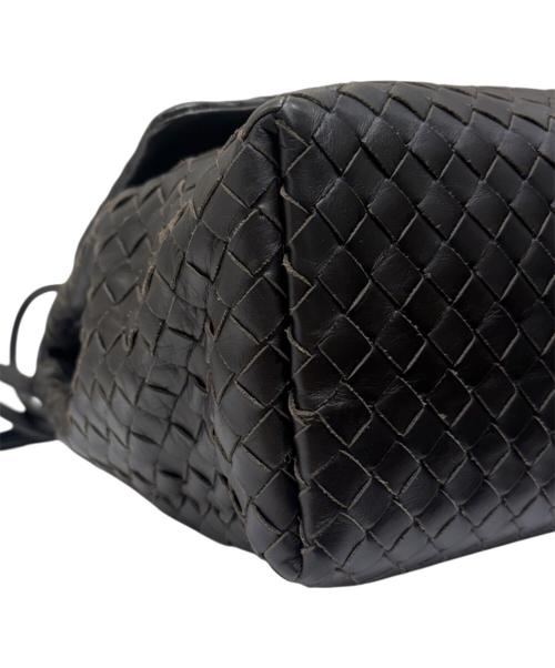 BOTTEGA VENETA（ボッテガベネタ）BOTTEGA VENETA (ボッテガベネタ) イントレチャートショルダーバッグ ブラウンの古着・服飾アイテム