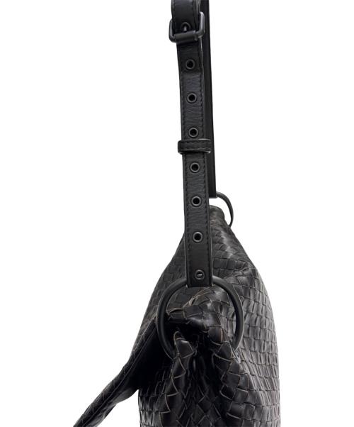 BOTTEGA VENETA（ボッテガベネタ）BOTTEGA VENETA (ボッテガベネタ) イントレチャートショルダーバッグ ブラウンの古着・服飾アイテム