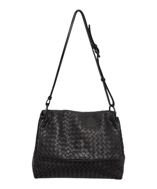 BOTTEGA VENETA（ボッテガベネタ）BOTTEGA VENETA (ボッテガベネタ) イントレチャートショルダーバッグ ブラウンの古着・服飾アイテム