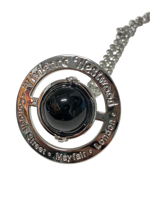 Vivienne Westwood（ヴィヴィアンウエストウッド）Vivienne Westwood (ヴィヴィアンウエストウッド) スモールオーブネックレス シルバー×ブラック サイズ:-の古着・服飾アイテム