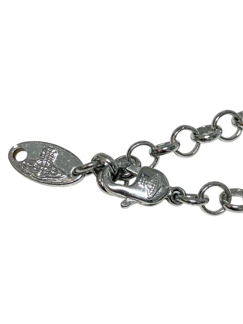 Vivienne Westwood（ヴィヴィアンウエストウッド）Vivienne Westwood (ヴィヴィアンウエストウッド) スモールオーブネックレス シルバー×ブラック サイズ:-の古着・服飾アイテム