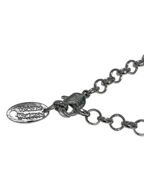 Vivienne Westwood（ヴィヴィアンウエストウッド）Vivienne Westwood (ヴィヴィアンウエストウッド) スモールオーブネックレス シルバー×ブラック サイズ:-の古着・服飾アイテム