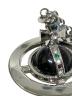 中古・古着 Vivienne Westwood (ヴィヴィアンウエストウッド) スモールオーブネックレス シルバー×ブラック サイズ:-：55000円